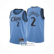 Camiseta Los Angeles Clippers Kawhi Leonard NO 2 Ciudad 2024-25 Azul